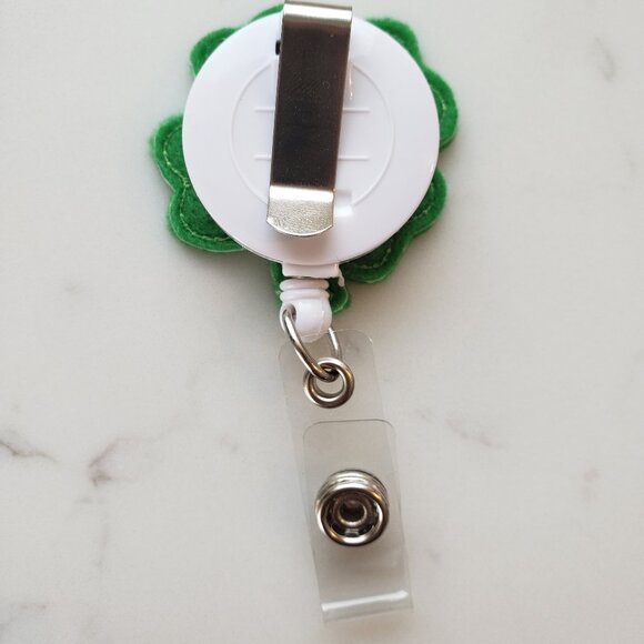 St Patrick's Day Badge Reels - Teacher Badge Reel - Retractable ID Badge Clips - Picture 5 of 5